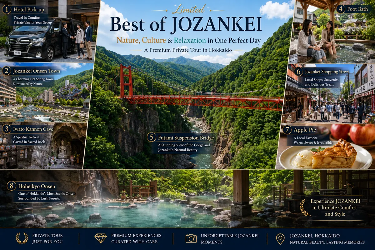 Jozankei Private Onsen & Scenic Tour