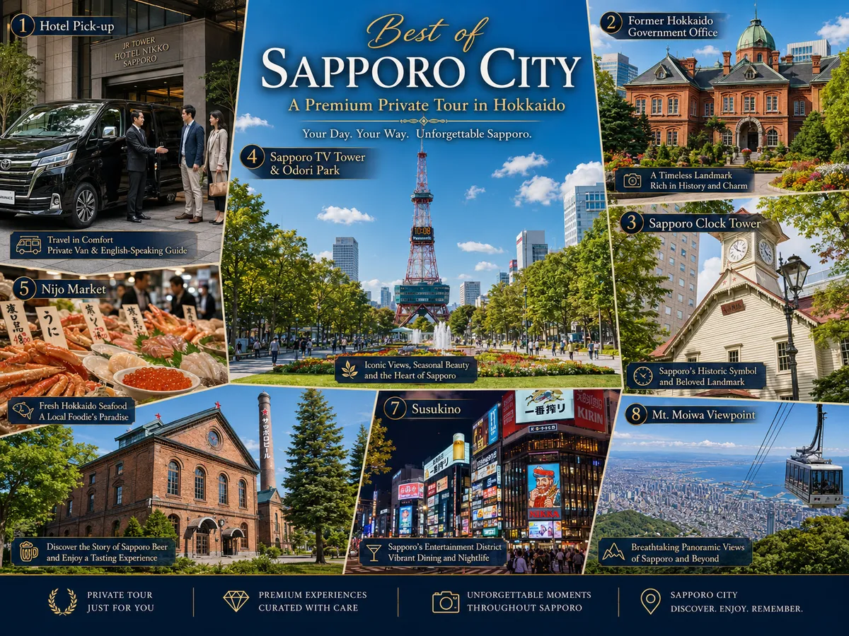 Sapporo Private Tour with English-Speaking Guide & Hotel Pickup